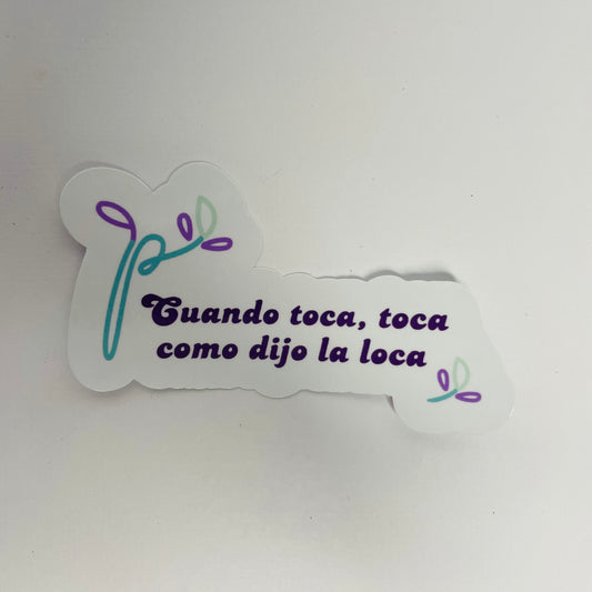 Cuando toca, toca…