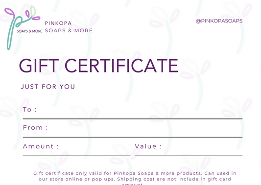 Pinkopa Gift Certificate
